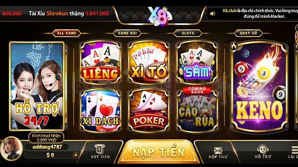 Top 5 Game Slot X8 Club hot nhất hiện nay